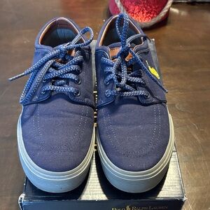 Polo by Ralph Lauren Men's Blue Canvas Sneakers size 8